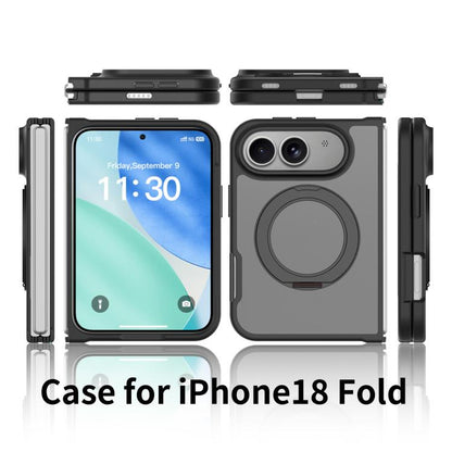 Skin Feel Rotating Holder Magnetic Phone Case, For iPhone Fold