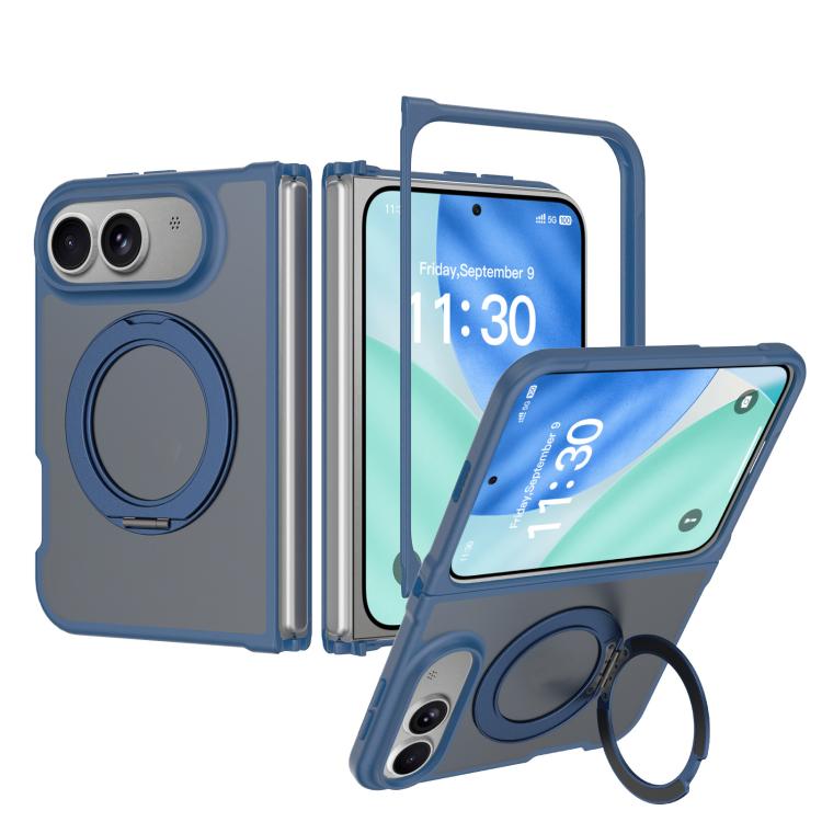 Skin Feel Rotating Holder Magnetic Phone Case, For iPhone Fold