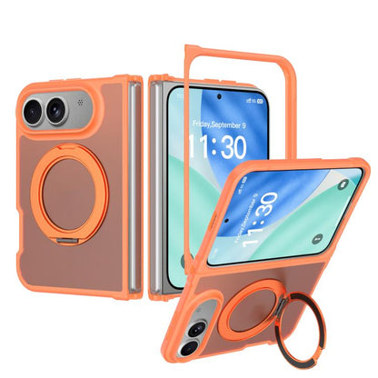 Skin Feel Rotating Holder Magnetic Phone Case, For iPhone Fold