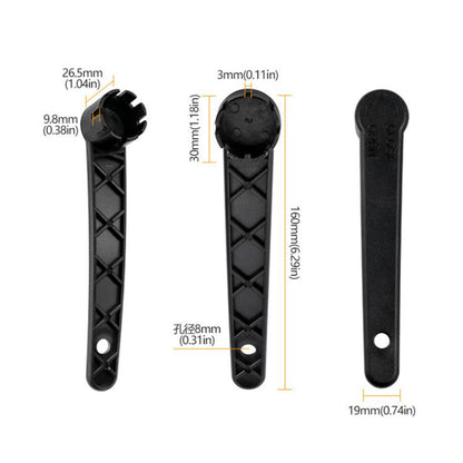 Inflatable Boats and Kayaks Universal Air Valve Wrench, Six Teeth, Eight Teeth