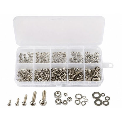 Hexagonal Nuts and Bolts 320PCS / Set, M2-M5 320PCS