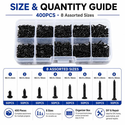 M2 Phillips Self-tapping Screw 400 PCS /  Set, M2 400 PCS / Set