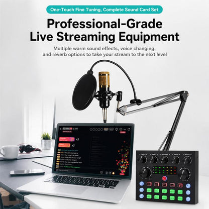 S8 Multi-functional Professional Live Streaming Sound Card Audio Mixer, S8