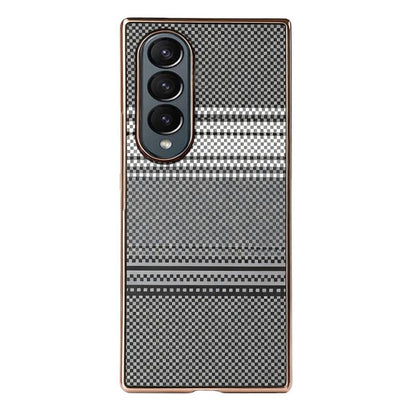 Rainbow Kevlar-Plaid Magnetic PC Integrated Film Phone Case, For Galaxy Z Fold8 Ultra 5G, For Galaxy Z Fold7 5G, For Galaxy Z Fold6 5G, For Galaxy Z Fold5, For Galaxy Z Fold4, For Galaxy Z Fold3 5G