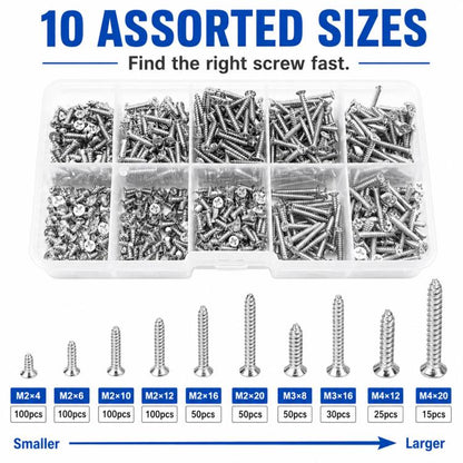 M2 Self-tapping Screw 620 PCS /  Set