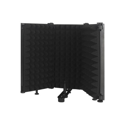 M3 Foldable Three-Panel Microphone Isolation Shield Windproof Screen, M3 Isolation Shield