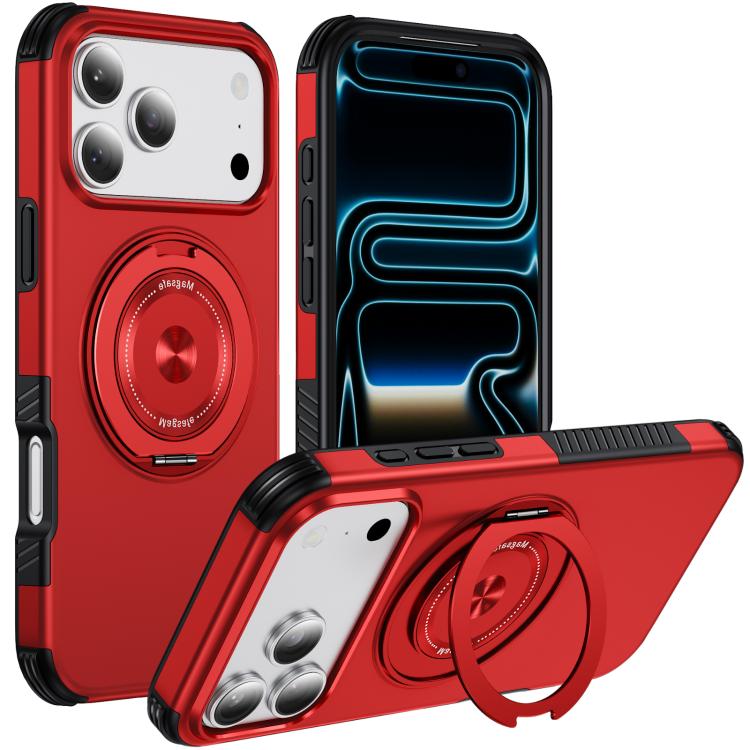 Magnetic 360 Rotating Holder Phone Case, For iPhone 18 Pro, For iPhone 18 Pro Max, For iPhone 17 Pro Max, For iPhone 17 Pro
