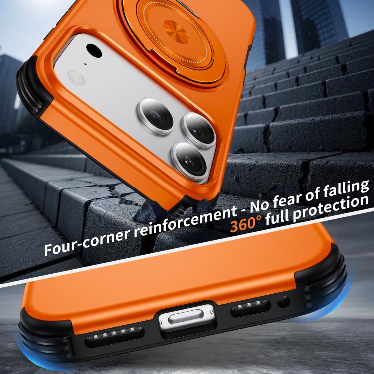 Magnetic 360 Rotating Holder Phone Case, For iPhone 18 Pro, For iPhone 18 Pro Max, For iPhone 17 Pro Max, For iPhone 17 Pro