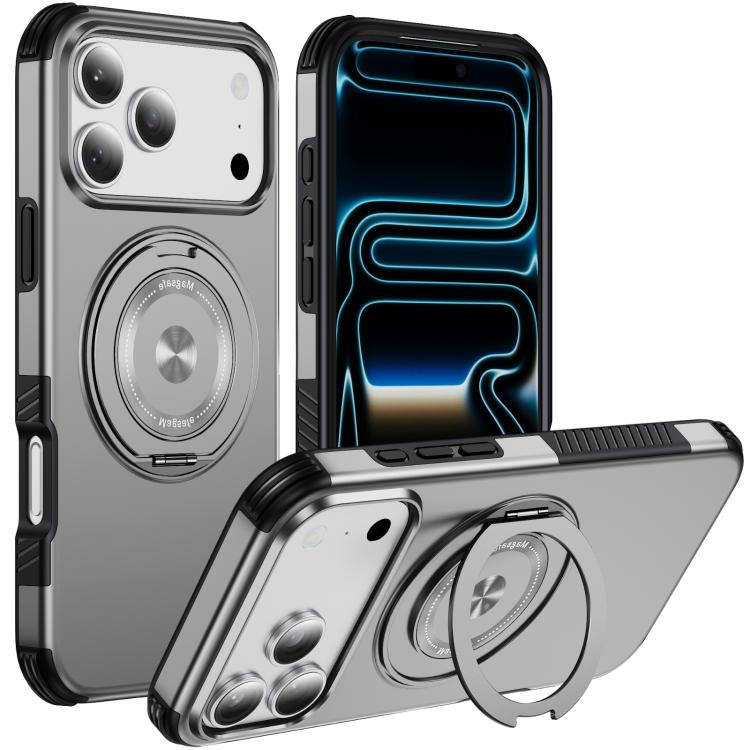 Magnetic 360 Rotating Holder Phone Case, For iPhone 18 Pro, For iPhone 18 Pro Max, For iPhone 17 Pro Max, For iPhone 17 Pro