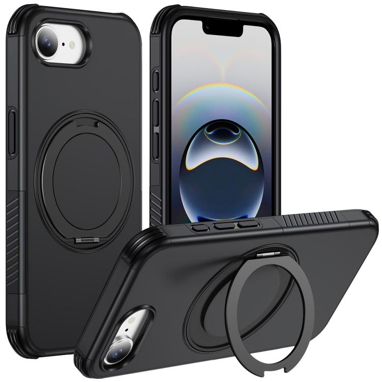 Magnetic 360 Rotating Holder Phone Case, For iPhone 18 Pro, For iPhone 18 Pro Max, For iPhone 17e / 16e, For iPhone 17 Pro Max, For iPhone 17 Pro, For iPhone 17, For iPhone 16 Pro Max, For iPhone 16 Pro, For iPhone 16 Plus