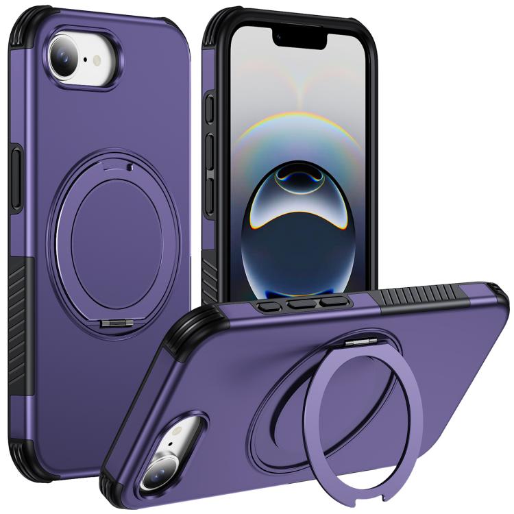 Magnetic 360 Rotating Holder Phone Case, For iPhone 18 Pro, For iPhone 18 Pro Max, For iPhone 17e / 16e, For iPhone 17 Pro Max, For iPhone 17 Pro, For iPhone 17, For iPhone 16 Pro Max, For iPhone 16 Pro, For iPhone 16 Plus