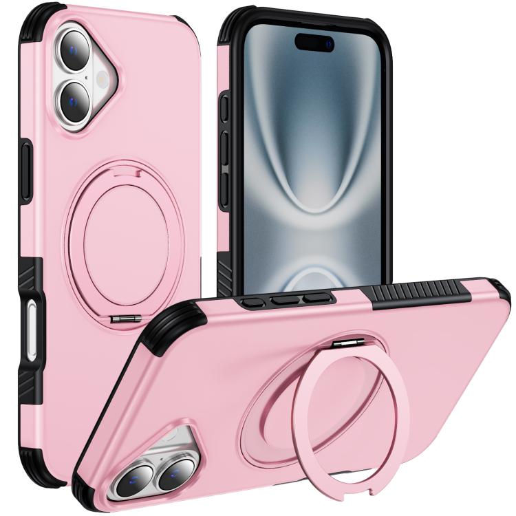 Magnetic 360 Rotating Holder Phone Case, For iPhone 18 Pro, For iPhone 18 Pro Max, For iPhone 17e / 16e, For iPhone 17 Pro Max, For iPhone 17 Pro, For iPhone 17, For iPhone 16 Pro Max, For iPhone 16 Pro, For iPhone 16 Plus