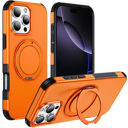 Magnetic 360 Rotating Holder Phone Case, For iPhone 18 Pro, For iPhone 18 Pro Max, For iPhone 17e / 16e, For iPhone 17 Pro Max, For iPhone 17 Pro, For iPhone 17, For iPhone 16 Pro Max, For iPhone 16 Pro, For iPhone 16 Plus