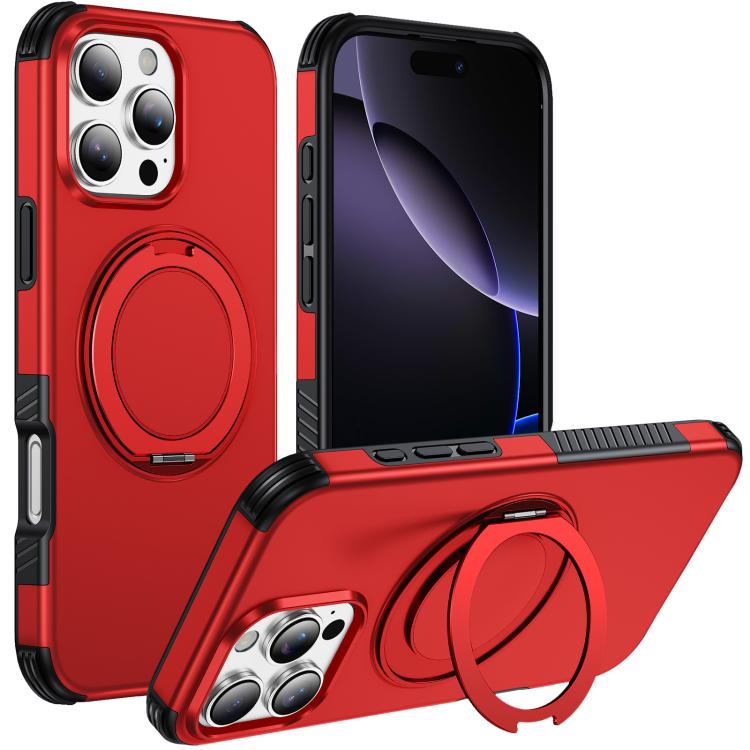 Magnetic 360 Rotating Holder Phone Case, For iPhone 18 Pro, For iPhone 18 Pro Max, For iPhone 17e / 16e, For iPhone 17 Pro Max, For iPhone 17 Pro, For iPhone 17, For iPhone 16 Pro Max, For iPhone 16 Pro, For iPhone 16 Plus