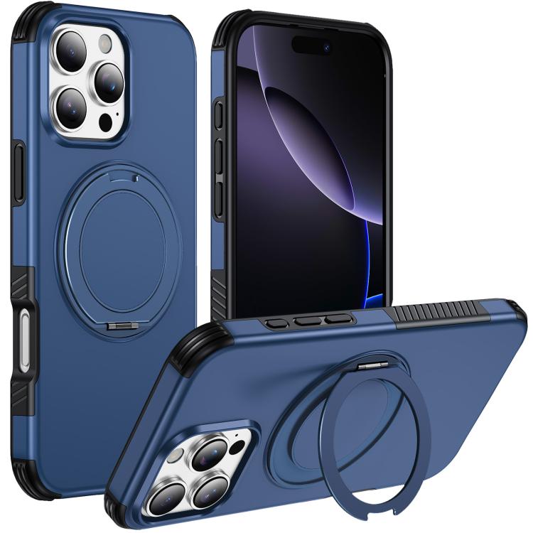 Magnetic 360 Rotating Holder Phone Case, For iPhone 18 Pro, For iPhone 18 Pro Max, For iPhone 17e / 16e, For iPhone 17 Pro Max, For iPhone 17 Pro, For iPhone 17, For iPhone 16 Pro Max, For iPhone 16 Pro, For iPhone 16 Plus