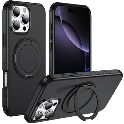 Magnetic 360 Rotating Holder Phone Case, For iPhone 18 Pro, For iPhone 18 Pro Max, For iPhone 17e / 16e, For iPhone 17 Pro Max, For iPhone 17 Pro, For iPhone 17, For iPhone 16 Pro Max, For iPhone 16 Pro, For iPhone 16 Plus