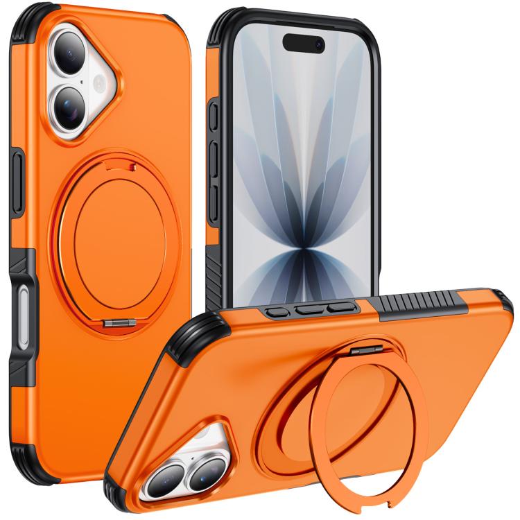 Magnetic 360 Rotating Holder Phone Case, For iPhone 18 Pro, For iPhone 18 Pro Max, For iPhone 17e / 16e, For iPhone 17 Pro Max, For iPhone 17 Pro, For iPhone 17, For iPhone 16 Pro Max, For iPhone 16 Pro, For iPhone 16 Plus