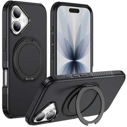 Magnetic 360 Rotating Holder Phone Case, For iPhone 18 Pro, For iPhone 18 Pro Max, For iPhone 17e / 16e, For iPhone 17 Pro Max, For iPhone 17 Pro, For iPhone 17, For iPhone 16 Pro Max, For iPhone 16 Pro, For iPhone 16 Plus