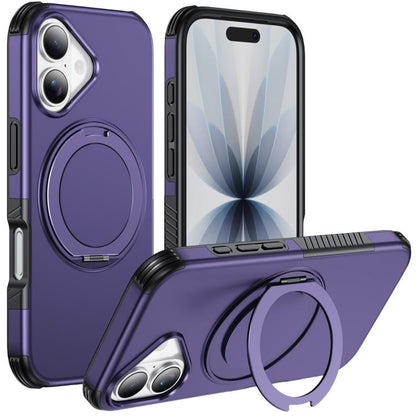 Magnetic 360 Rotating Holder Phone Case, For iPhone 18 Pro, For iPhone 18 Pro Max, For iPhone 17e / 16e, For iPhone 17 Pro Max, For iPhone 17 Pro, For iPhone 17, For iPhone 16 Pro Max, For iPhone 16 Pro, For iPhone 16 Plus