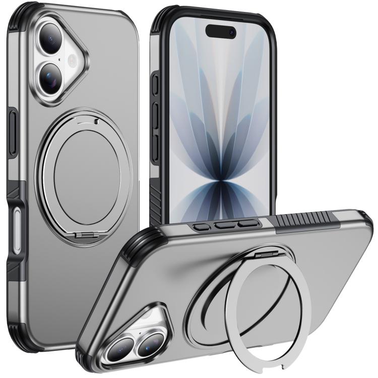 Magnetic 360 Rotating Holder Phone Case, For iPhone 18 Pro, For iPhone 18 Pro Max, For iPhone 17e / 16e, For iPhone 17 Pro Max, For iPhone 17 Pro, For iPhone 17, For iPhone 16 Pro Max, For iPhone 16 Pro, For iPhone 16 Plus