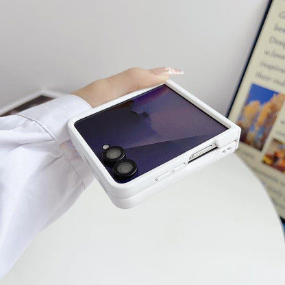 Skin Feel Central Axis Dual Magnetic PC Phone Case, For Galaxy Z Flip8 5G