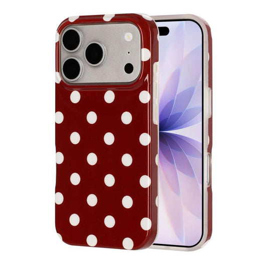Full Coverage IMD Printed Retro Large Dots Pattern TPU Phone Case, For iPhone 18 Pro, For iPhone 18 Pro Max, For iPhone 17 Pro Max, For iPhone 17 Pro, For iPhone 17, For iPhone 16 Pro Max, For iPhone 16 Pro, For iPhone 16 Plus, For iPhone 16