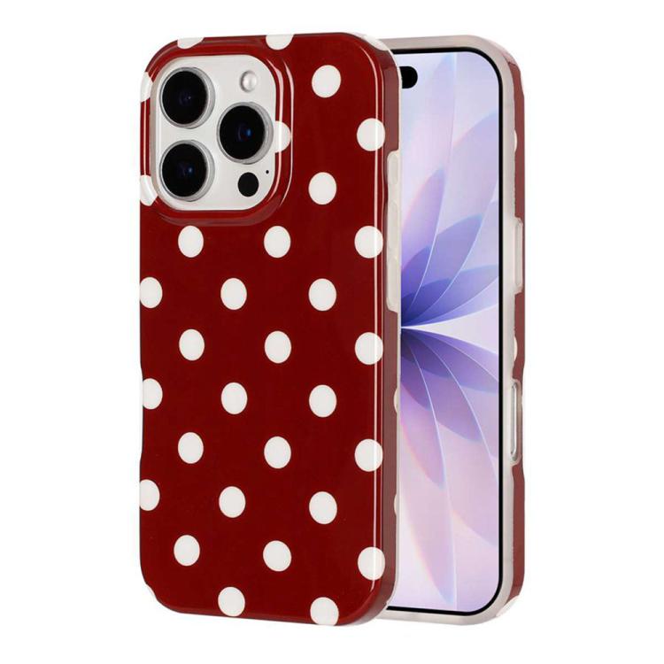 Full Coverage IMD Printed Retro Large Dots Pattern TPU Phone Case, For iPhone 14 Pro Max, For iPhone 13 Pro Max