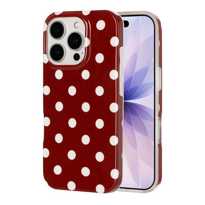 Full Coverage IMD Printed Retro Large Dots Pattern TPU Phone Case, For iPhone 14 Pro Max, For iPhone 13 Pro Max
