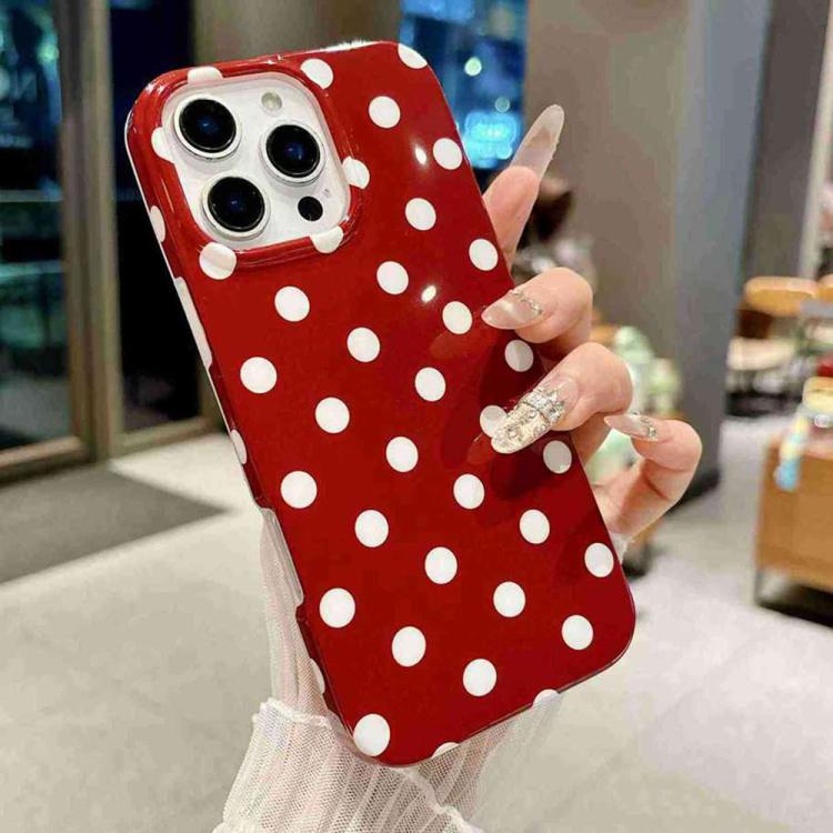 Full Coverage IMD Printed Retro Large Dots Pattern TPU Phone Case, For iPhone 14 Pro Max, For iPhone 13 Pro Max