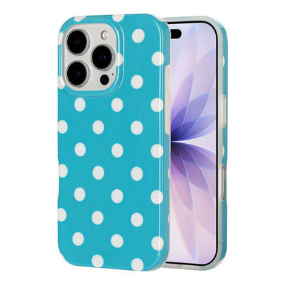 Full Coverage IMD Printed Retro Large Dots Pattern TPU Phone Case, For iPhone 14 Pro Max, For iPhone 13 Pro Max