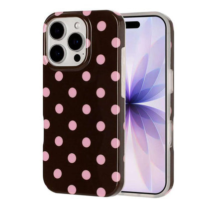 Full Coverage IMD Printed Retro Large Dots Pattern TPU Phone Case, For iPhone 14 Pro Max, For iPhone 13 Pro Max