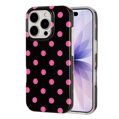 Full Coverage IMD Printed Retro Large Dots Pattern TPU Phone Case, For iPhone 14 Pro Max, For iPhone 13 Pro Max