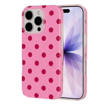 Full Coverage IMD Printed Retro Large Dots Pattern TPU Phone Case, For iPhone 14 Pro Max, For iPhone 13 Pro Max