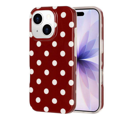 Full Coverage IMD Printed Retro Large Dots Pattern TPU Phone Case, For iPhone 14 Pro Max, For iPhone 13 Pro Max
