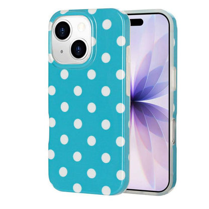 Full Coverage IMD Printed Retro Large Dots Pattern TPU Phone Case, For iPhone 14 Pro Max, For iPhone 13 Pro Max