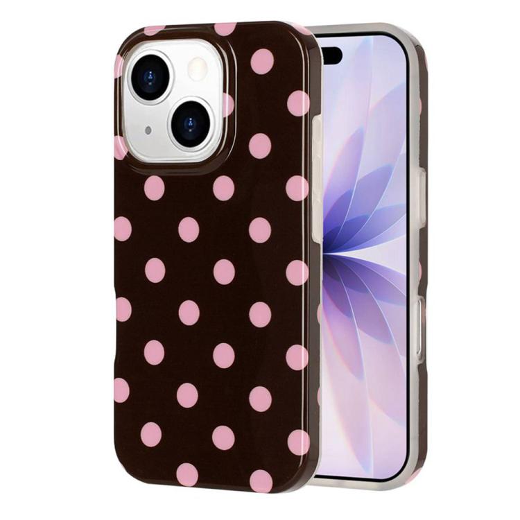 Full Coverage IMD Printed Retro Large Dots Pattern TPU Phone Case, For iPhone 14 Pro Max, For iPhone 13 Pro Max