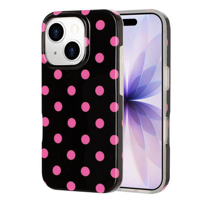 Full Coverage IMD Printed Retro Large Dots Pattern TPU Phone Case, For iPhone 14 Pro Max, For iPhone 13 Pro Max