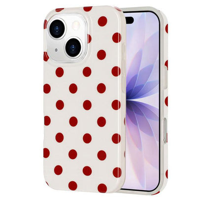 Full Coverage IMD Printed Retro Large Dots Pattern TPU Phone Case, For iPhone 14 Pro Max, For iPhone 13 Pro Max