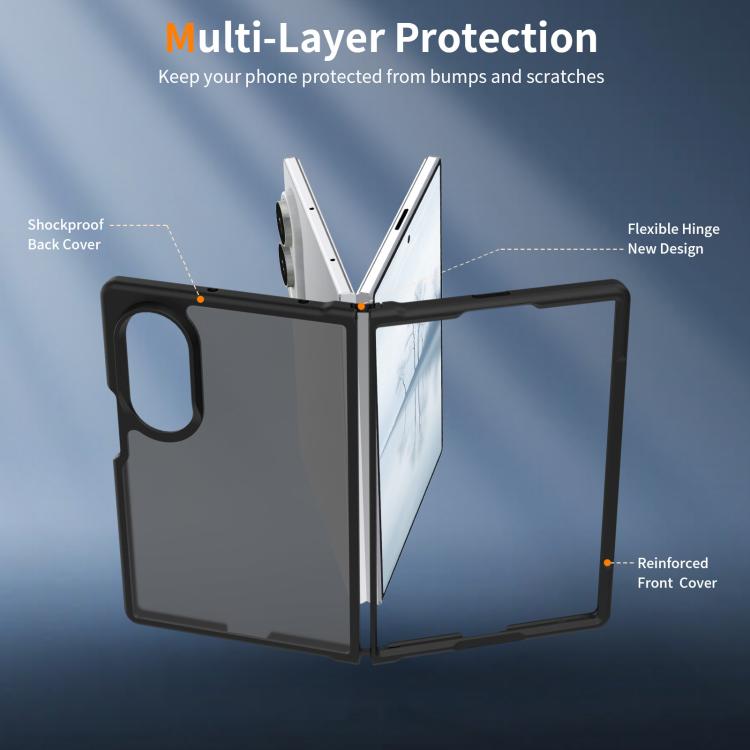 Skin Feel Contrast Color TPU Hybrid PC Phone Case, For Galaxy Z Fold8 5G, For Galaxy Z Fold8 Ultra 5G, For Galaxy Z Flip8 5G