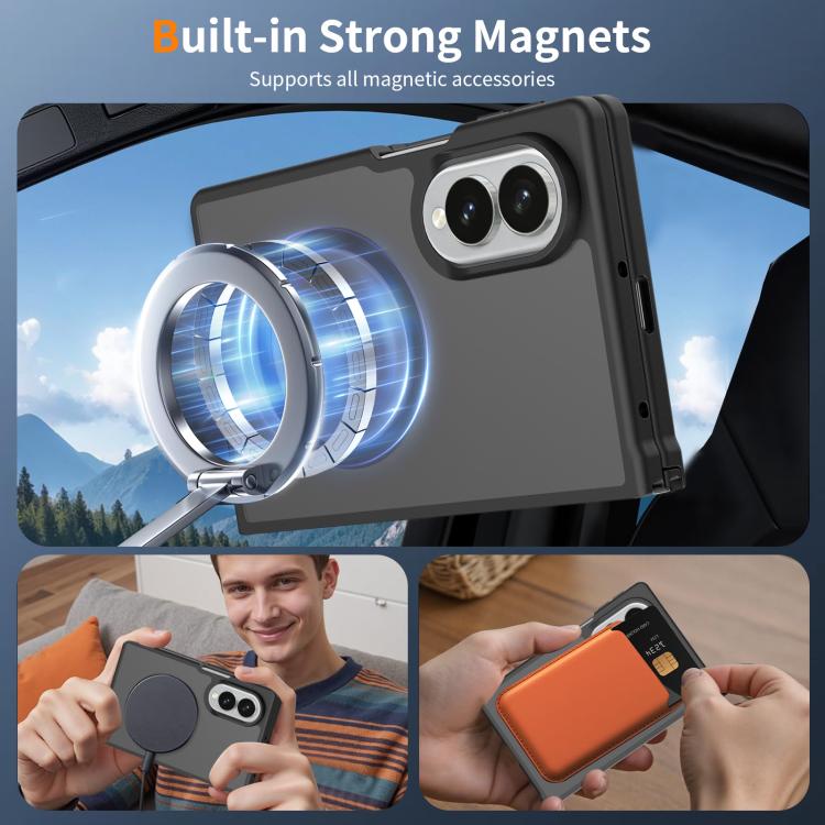 Skin Feel TPU Hybrid PC MagSafe Phone Case, For Galaxy Z Fold8 5G, For Galaxy Z Fold8 Ultra 5G