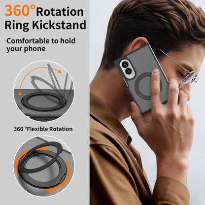 Skin Feel Rotating Holder Magnetic Phone Case, For Galaxy Z Fold8 5G, For Galaxy Z Fold8 Ultra 5G