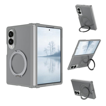Skin Feel Rotating Holder Magnetic Phone Case, For Galaxy Z Fold8 5G, For Galaxy Z Fold8 Ultra 5G
