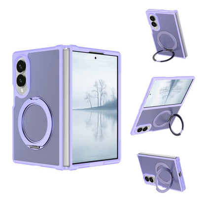 Skin Feel Rotating Holder Magnetic Phone Case, For Galaxy Z Fold8 5G, For Galaxy Z Fold8 Ultra 5G