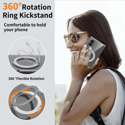 Scratch-proof Transparent Rotating Holder Magnetic Phone Case, For Galaxy Z Fold8 5G, For Galaxy Z Fold8 Ultra 5G, For Galaxy Z Flip8 5G