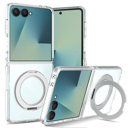 Scratch-proof Transparent Rotating Holder Magnetic Phone Case, For Galaxy Z Fold8 5G, For Galaxy Z Fold8 Ultra 5G, For Galaxy Z Flip8 5G