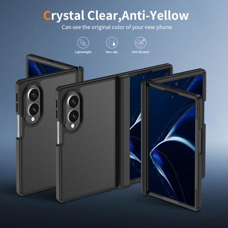 Skin Feel Contrast Color TPU Hybrid PC Phone Case with Hinge Cover, For Galaxy Z Fold8 5G, For Galaxy Z Fold8 Ultra 5G, For Galaxy Z Flip8 5G
