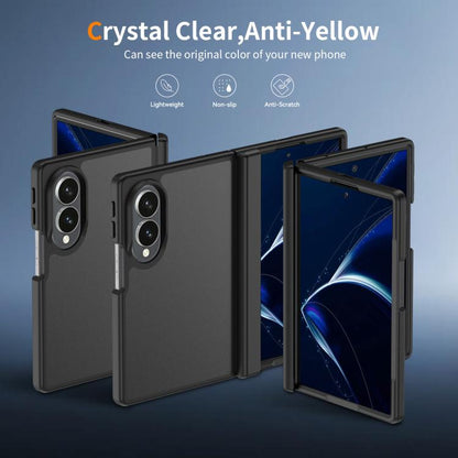 Skin Feel Contrast Color TPU Hybrid PC Phone Case with Hinge Cover, For Galaxy Z Fold8 5G, For Galaxy Z Fold8 Ultra 5G, For Galaxy Z Flip8 5G