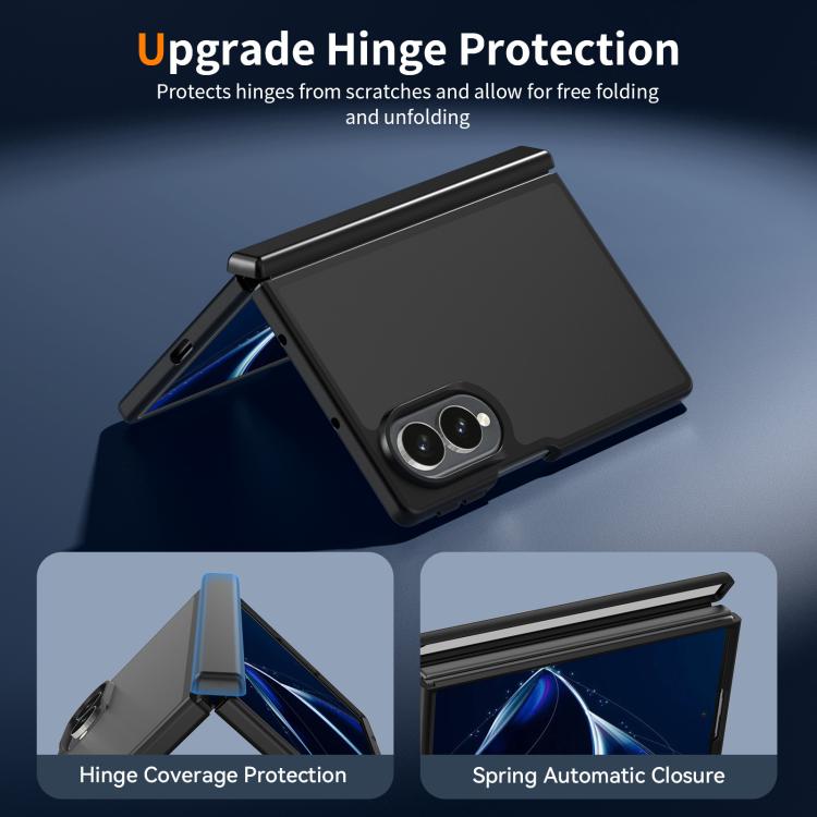 Skin Feel Contrast Color TPU Hybrid PC Phone Case with Hinge Cover, For Galaxy Z Fold8 5G, For Galaxy Z Fold8 Ultra 5G, For Galaxy Z Flip8 5G