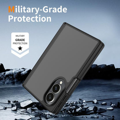 Skin Feel Contrast Color TPU Hybrid PC Phone Case with Hinge Cover, For Galaxy Z Fold8 5G, For Galaxy Z Fold8 Ultra 5G, For Galaxy Z Flip8 5G