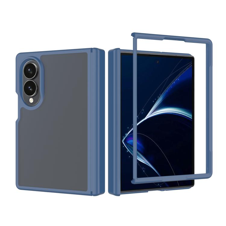 Skin Feel Contrast Color TPU Hybrid PC Phone Case with Hinge Cover, For Galaxy Z Fold8 5G, For Galaxy Z Fold8 Ultra 5G, For Galaxy Z Flip8 5G